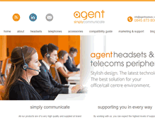 Tablet Screenshot of agentheadsets.com
